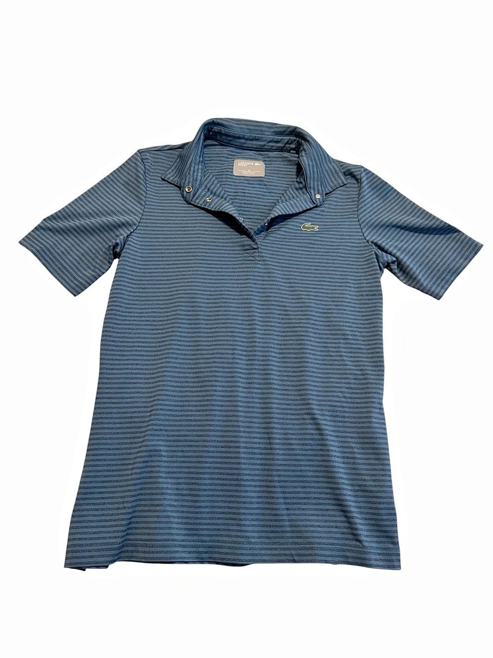 Lacoste Striped Sport Polo in Blue Size 34 Like New